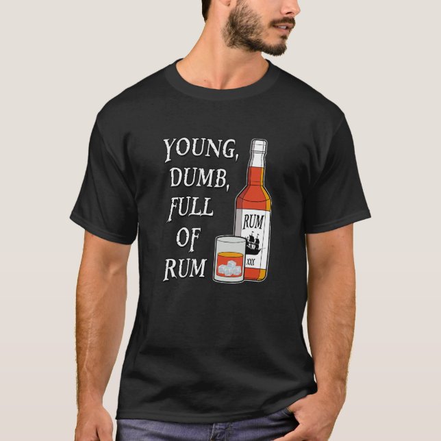 T-shirt Jeune Etourdi Plein De Rhum (Devant)