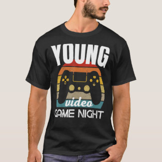T-shirt Jeune famille Vidéo Jeu Nuit