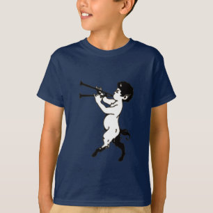T-shirt Jeune Faun Avec Double Flûte