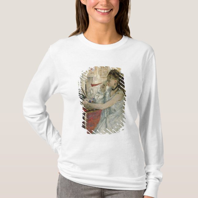 T-shirt Jeune femme saupoudrant son visage, 1877 (Devant)