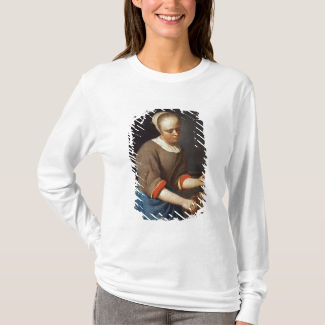T-shirt Jeune fille avec un pilon et un mortier (Devant)