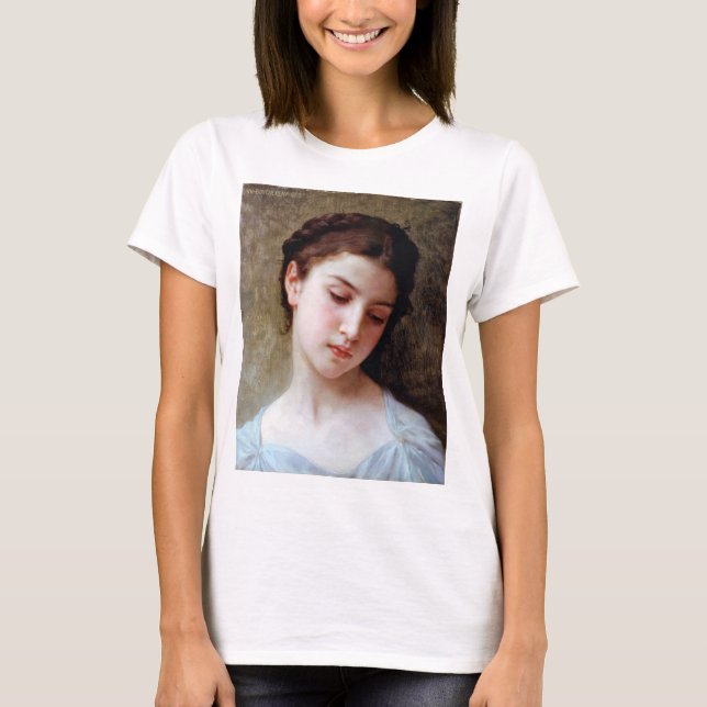 T-shirt Jeune fille, Bouguereau (Devant)