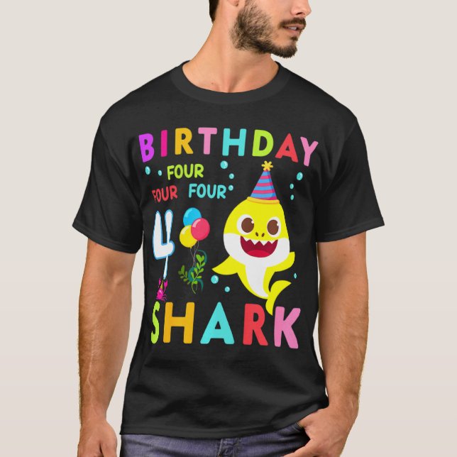 T-shirt Jeune fille Cute Shark 3rd Birthday Boy Girl 3 Yea (Devant)
