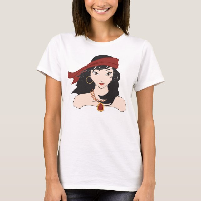 T-shirt Jeune fille de pirate (Devant)