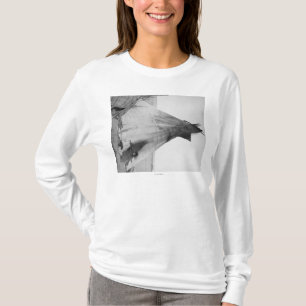T-shirt Jeune fille indienne d'Oglala avec le chiot en