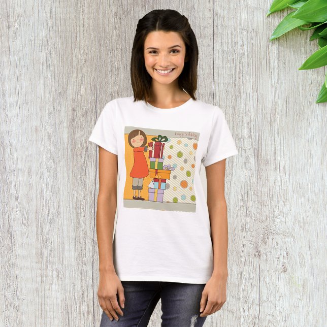 T-shirt Jeune fille Joyeux anniversaire (Créateur téléchargé)