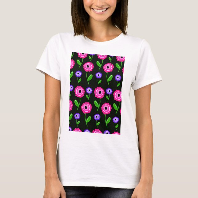 T-shirt Jeune floral (Devant)
