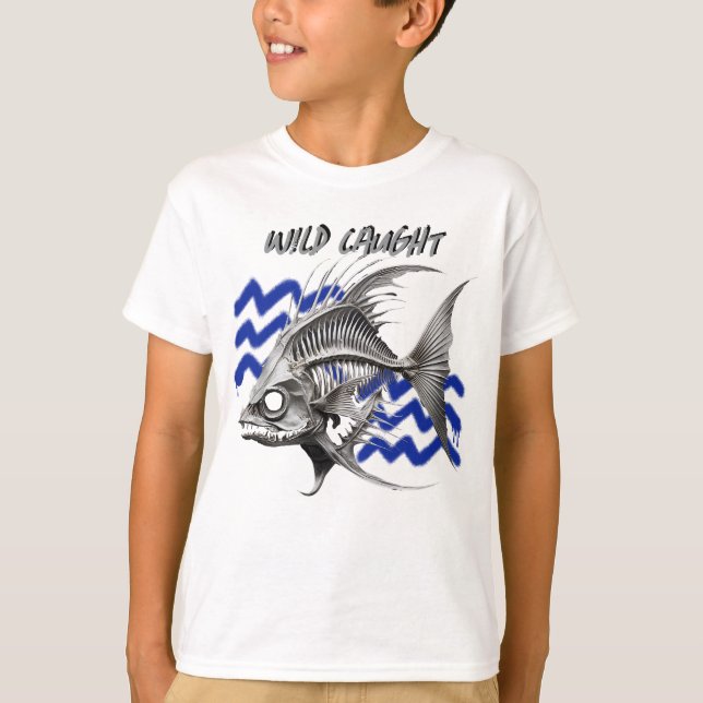 T-shirt Jeune garçon "pris sauvage" (Devant)