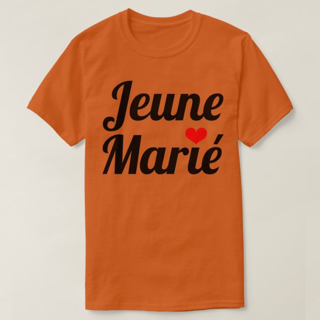 T-shirt Jeune homme marié (Design devant)