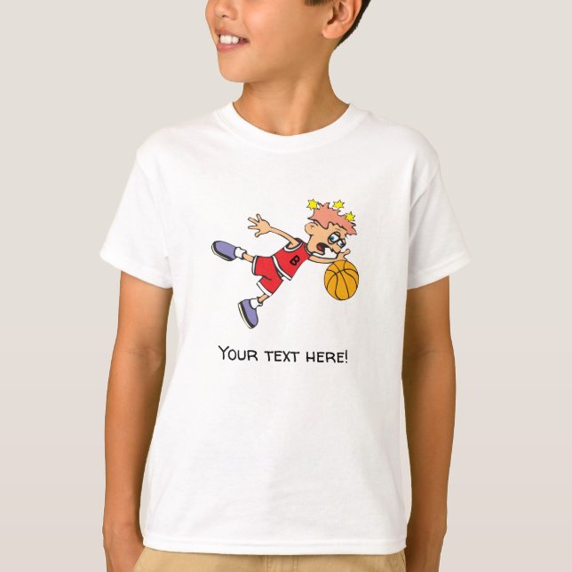 T-shirt Jeune Joueur de Basket (Devant)