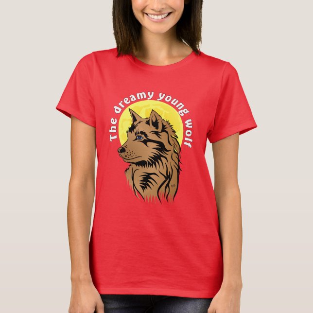 T-shirt jeune loup rêveur (Devant)