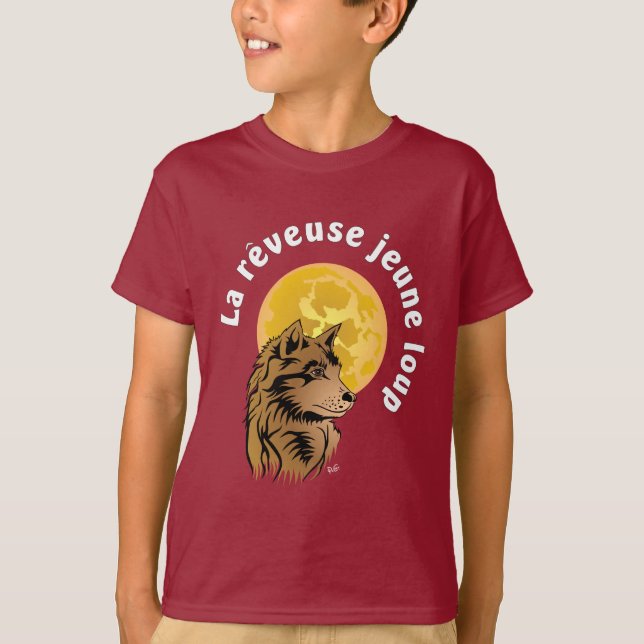 T-shirt jeune loup rêveur (Devant)