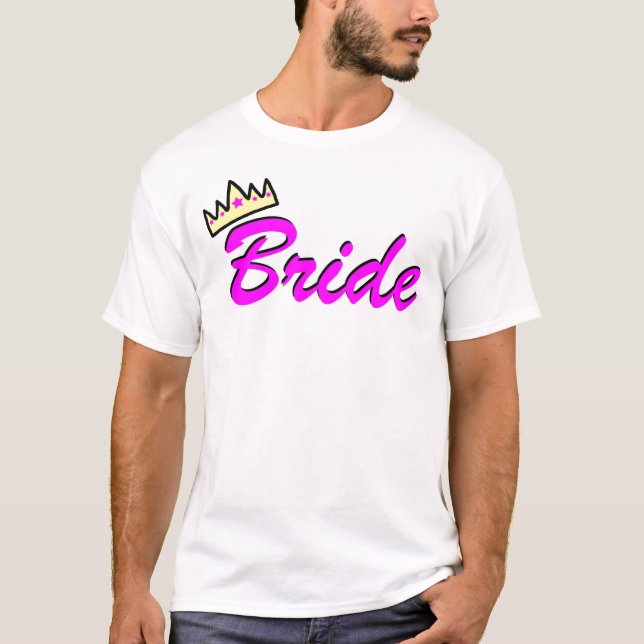 T-shirt Jeune mariée (Devant)