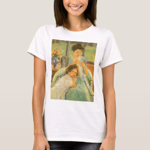 T-shirt Jeune Mère cousant par Mary Cassatt, Art ancien