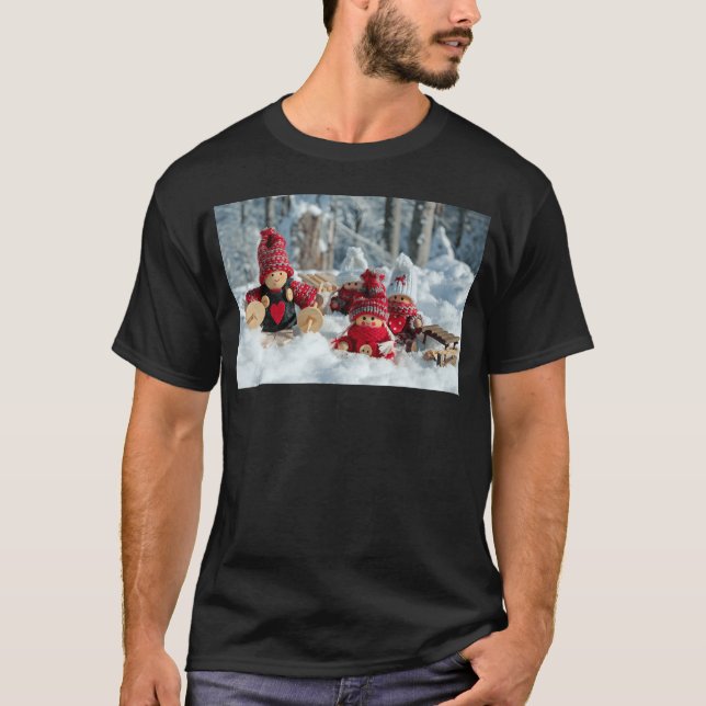 T-shirt JEUNE NOËL, ami garçon (Devant)