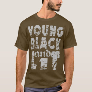 T-shirt Jeune Noir et Fierté Lit Histoire afro-américaine