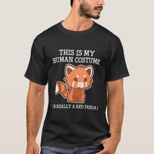 T-shirt Jeune Panda Rouge