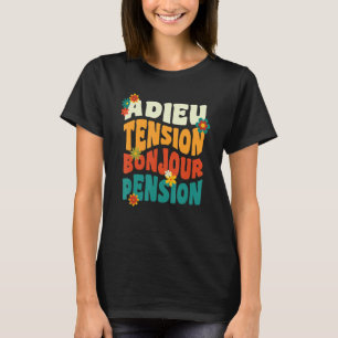 T-shirt Jeune retraité collègue de travail vintage