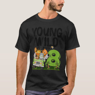T-shirt Jeune Sauvage Et Huit 8ème Anniversaire Safari Ani