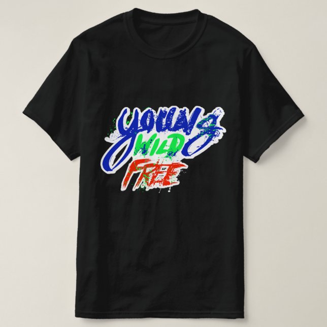 T-shirt Jeune Sauvage Libre (Design devant)