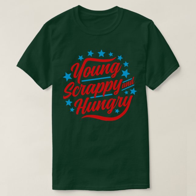 T-shirt Jeune Scrappé et affamé USA (Design devant)