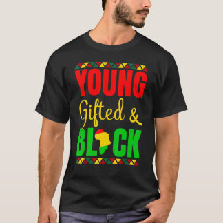 T-shirt Jeune Talentueux Et Histoire Noir Africain América