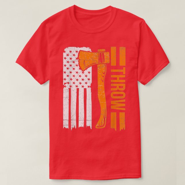 T-shirt JEUNER Conception pour un Ax jetant adulte (Design devant)