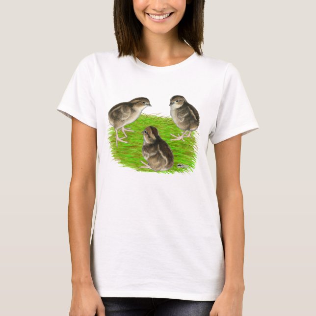 T-shirt Jeunes cailles de Bobwhite (Devant)