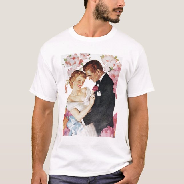 T-shirt Jeunes couples dans le tenue de soirée (Devant)