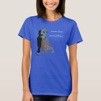 T-shirt Jeunes mariés Art Déco vintage, danse de mariage d