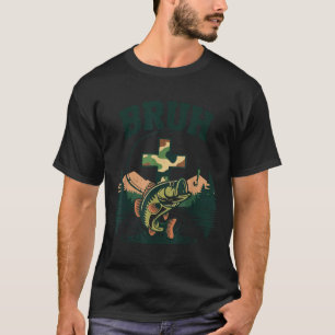 T-shirt Jeunesse frère pêche camo bass pêche chrétien