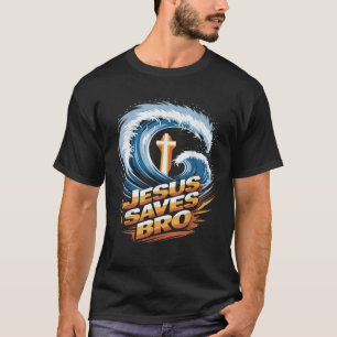 T-shirt Jeunesse Jésus Sauve Frère Garçon Hommes Drôle Chr
