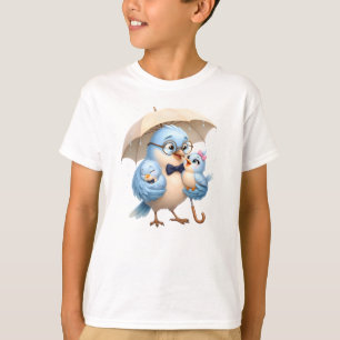 T-shirt jeunesse Mon père m'aime joli oiseau