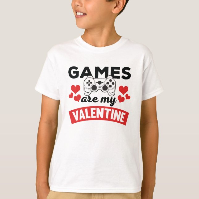 T-shirt Jeux amusants sont My Valentine Print (Devant)
