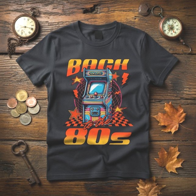 T-Shirt Jeux d'Arcade Rétro Vintage 80s (Créateur téléchargé)