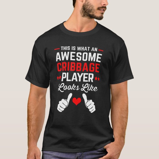 T-shirt Jeux de cartes Cribbage (Devant)