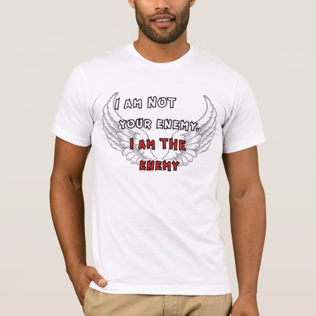T-shirt Jeux de Dark Fantasy - Je suis l'ennemi (Devant)