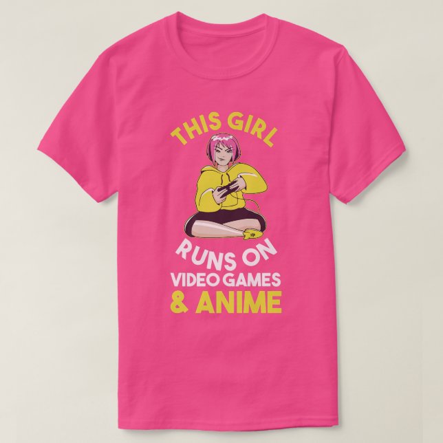 T-shirt Jeux de jeu Gamer Anime Premium (Design devant)