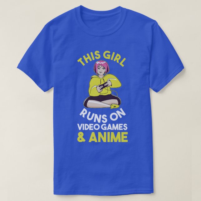 T-shirt Jeux de jeu Gamer Anime Premium (Design devant)