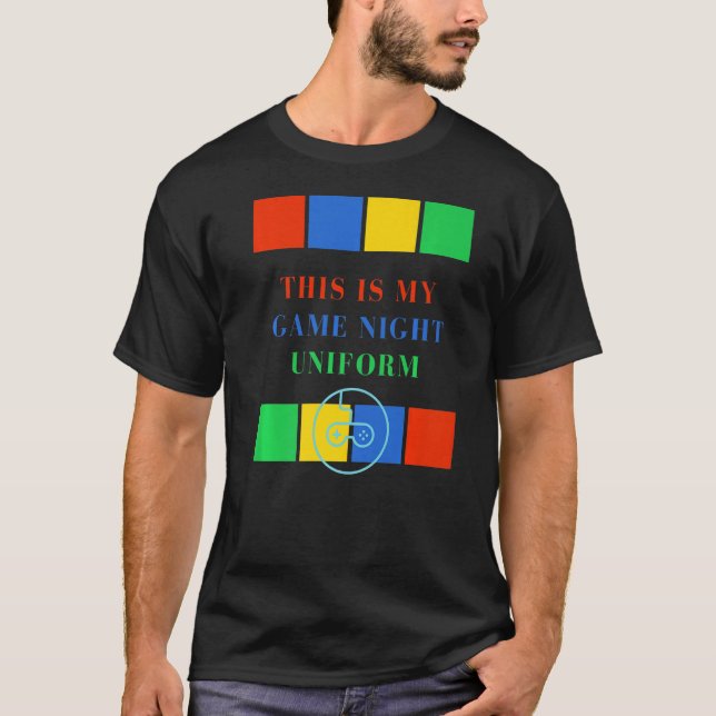 T-shirt Jeux de la carte contrôleur est ma nuit de jeu (Devant)
