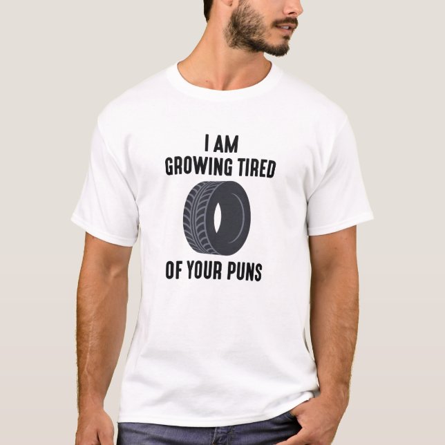 T-shirt Jeux de mots fatigants (Devant)