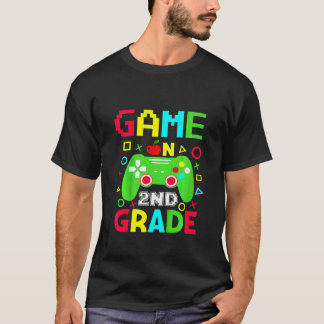 T-shirt Jeux de rentrée scolaire pour enfants de deuxième