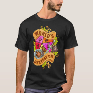 T-shirt Jeux de société de jeu de dés World Okayest Dm D20