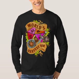 T-shirt Jeux de société de jeu de dés World Okayest Dm D20