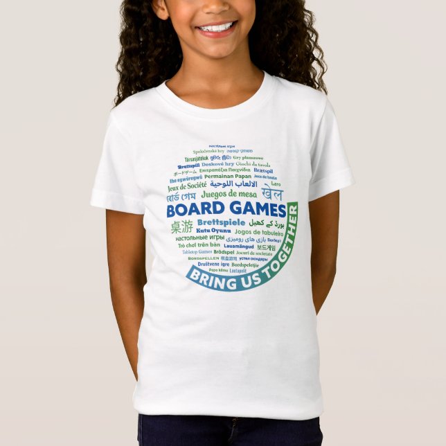 T-Shirt Jeux de société nous rassemblent filles chemise (Devant)