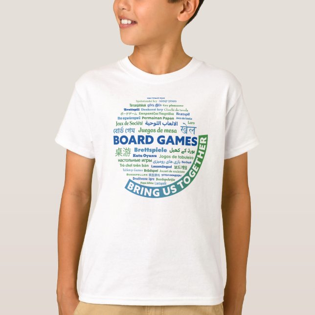 T-shirt Jeux de société nous rassemblent Garçons Chemise (Devant)