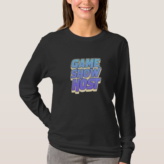 T-shirt Jeux de société passionnants  Animateur de jeu tél (Devant)