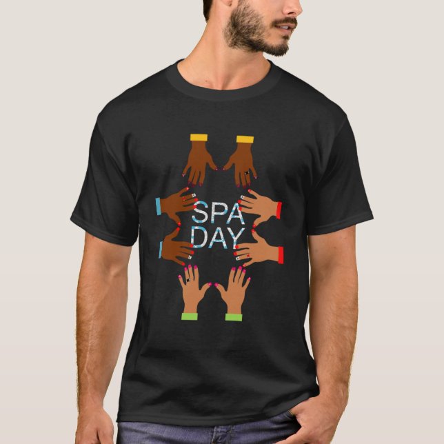 T-shirt Jeux de spas pour les femmes Spa jour Manucures on (Devant)
