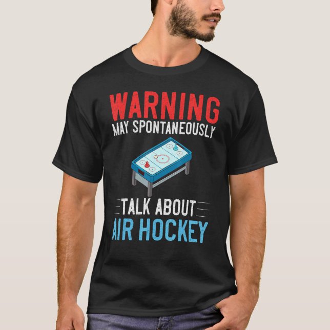 T-shirt Jeux de table de hockey sur air Règles Mini Paddle (Devant)