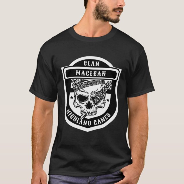 T-shirt Jeux des clans écossais de MacLean (Devant)